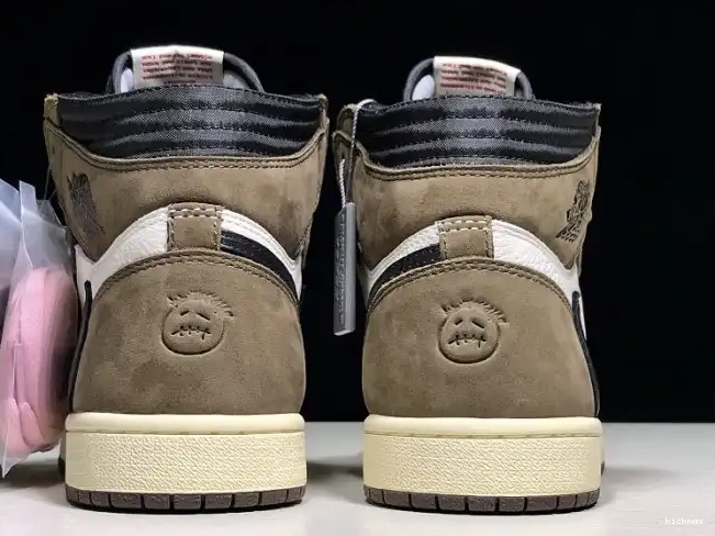 Cheap MAX Retro 1 CD4487 Scott Travis - Air 100 Jordan 'Mocha' x OG High 0621